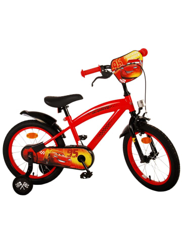 Volare Kinderfahrrad Disney Cars Fahrrad für Jungen 16 Zoll Kinderrad in Rot 4 Jahre