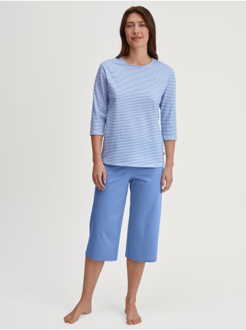 Calida Pyjama in hydrangea blue