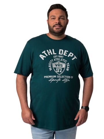 Men Plus Kurzarm T-Shirt in dunkelpetrol