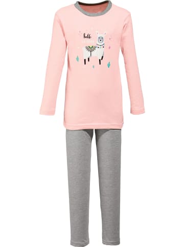 Erwin Müller Single-Jersey Kinder-Schlafanzug in rosa