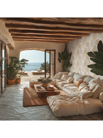 A.S. Création Tapete Palm Serenity in Sandbeige