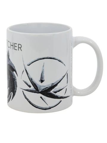 COFI 1453 The Witcher Keramiktasse 325ml Fanartikel mit Geschenkverpackung in Weiß