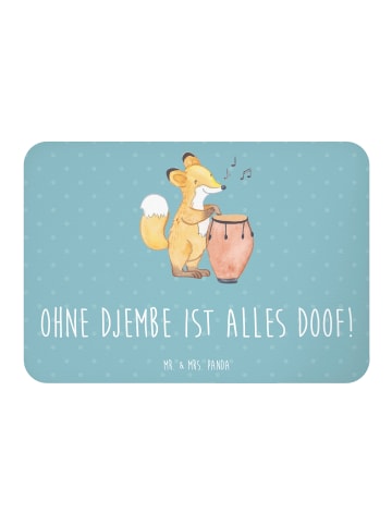 Mr. & Mrs. Panda Magnet Djembe Freude mit Spruch in Meeresbrise