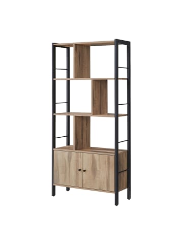 VASAGLE Standregal Barnet in Milchkaffeefarben - (B)74 x (H)154.5 x (T)30 cm