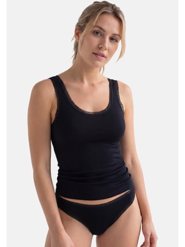 Conta Unterhemd / Top Modal in Weiß / schwarz
