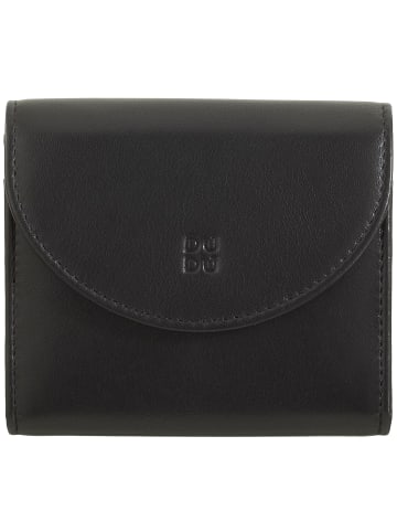 DuDu Colorful Malaga Geldbörse RFID Schutz Leder 8.5 cm in schwarz