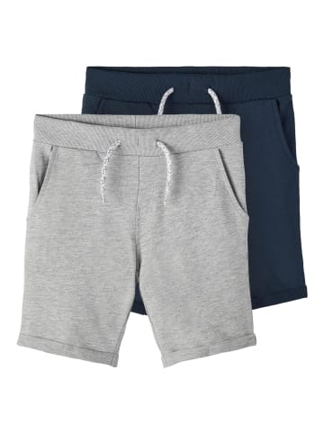 name it 2er-Pack Shorts in Grey Melange