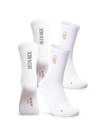 Occulto 2er Pack Motiv Rennradsocken Mathieu in Bier