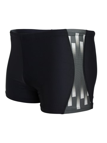 Aquarti Aquarti Herren Badehose Kurz Sportlich Streifen in schwarz Modell 2