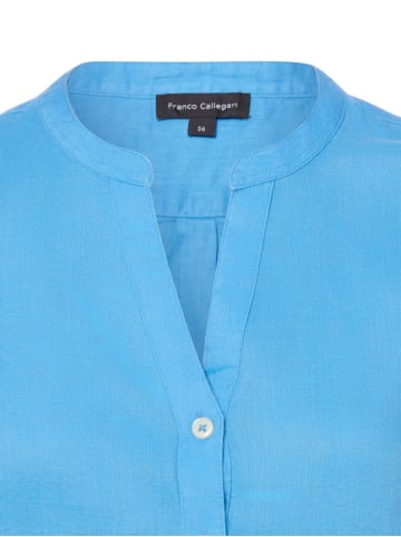 Franco Callegari Leinenbluse in blau - 0090