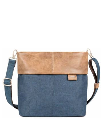 Zwei Olli OT8 - Schultertasche 25 cm (salbei) in blau