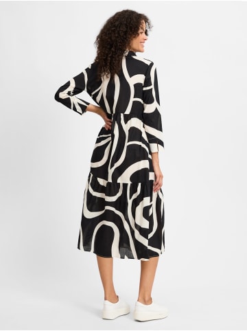 OPUS Kleid Werano flow in schwarz weiß - 0001