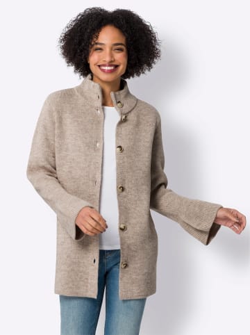 Heine Strickjacke in champagner-camel-meliert