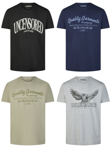 riverso T-Shirt RIVLeon 4er Pack in Mehrfarbig