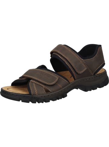 rieker Komfort-Sandalen in tabak/schwarz