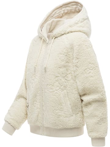 ragwear Plüschjacke Taliana Emboss Y in Ecru