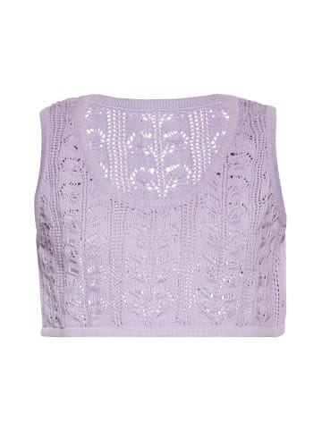 Swirly Damen Crop-Top in Lavendel