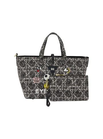 myMo Women 2-In-1 Tote Bag Set in Black Denim