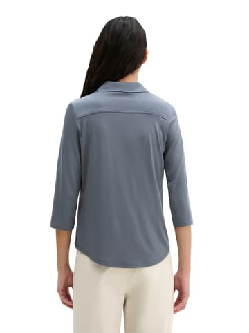 Marc O'Polo Jersey-Bluse regular in Blue Graphite