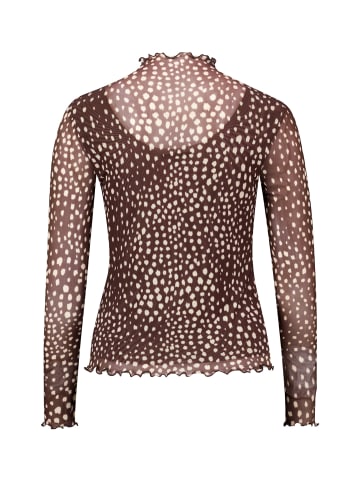 Zero  Langarm-Shirt mit Muster in Brown/Cream