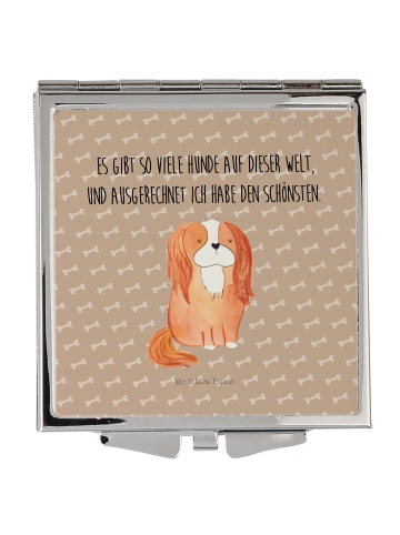 Mr. & Mrs. Panda Handtaschenspiegel quadratisch Hund Cavalier Ki... in Hundeglück