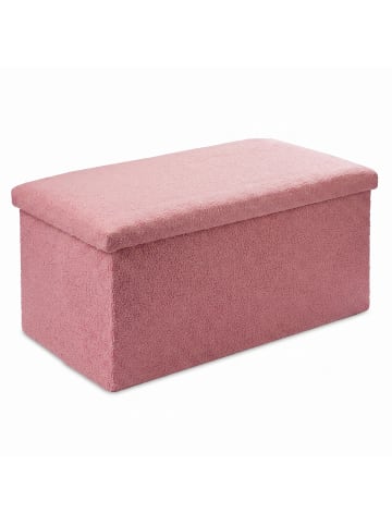 relaxdays Sitzbank in Altrosa - (B)38 x (H)38 x (T)76 cm