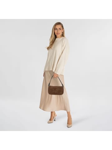 LIEBESKIND BERLIN Monogram Schultertasche Leder 23.5 cm in safari