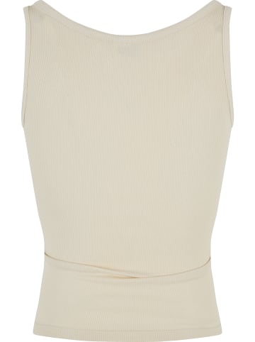 Urban Classics Urban Classics Ladies Organic Basic Rib Top 2-Pack in whitesand+black