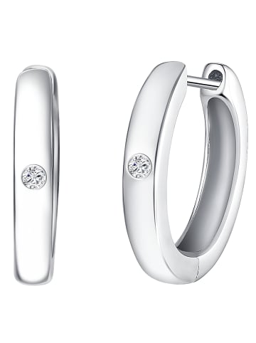 Lulu & Jane Diamant-Creolen Sterling Silber Diamant in silber