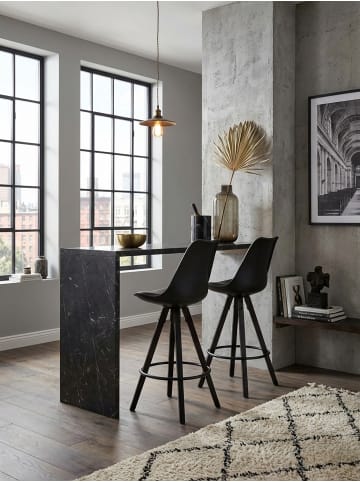 KADIMA DESIGN 2er Set Barhocker Kunstleder / Massivholz