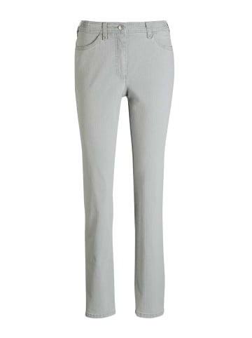 GOLDNER Denimhose mit Stretchkomfort in hellgrau