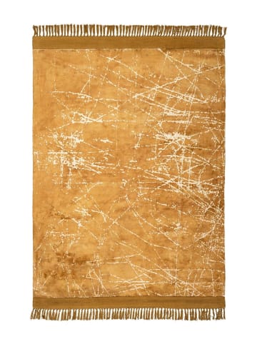 Kayoom Kurzflor Teppich Dolce in gold - rechteckig