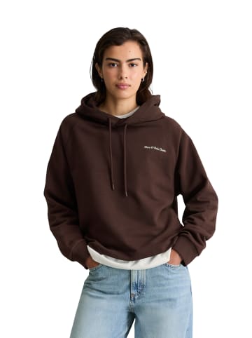 Marc O'Polo DENIM Hoodie oversize in Burnt Aubergine