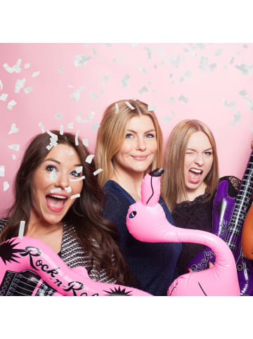 relaxdays 10 x Party Popper in Weiß - 40 cm