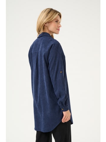 Kaffe Langarm - Hemd KAvera Loose fit in Midnight Marine CC