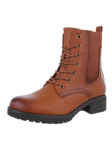 Ital-Design Stiefelette in Camel