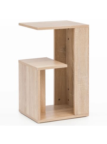 FineBuy Beistelltisch in Braun / Spanplatte / 30x35x61