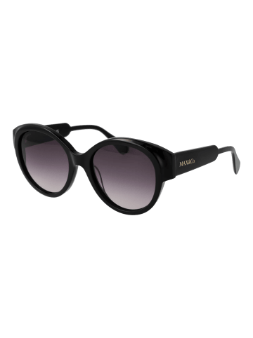 MAX & CO Frauen Sonnenbrille Rund Schwarz