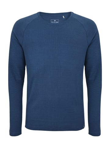 elkline Langarmshirt Longsleeve enganliegend in bluemelange