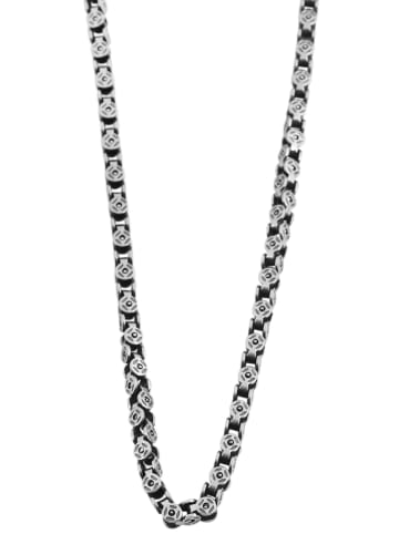 Adeliás Unisex Halskette – Ankerkette aus Edelstahl 60 cm in silber