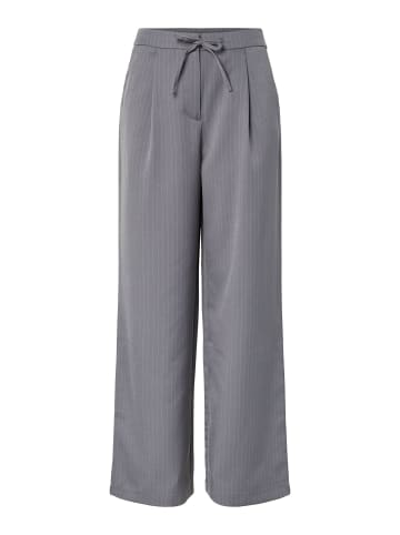 Pieces Hose mit weitem Bein in Grey Pinstripe