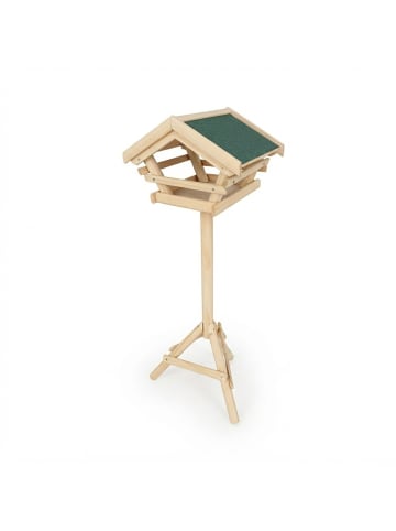 relaxdays Vogelfutterhaus in Natur - (B)37 x (H)103 x (T)28 cm