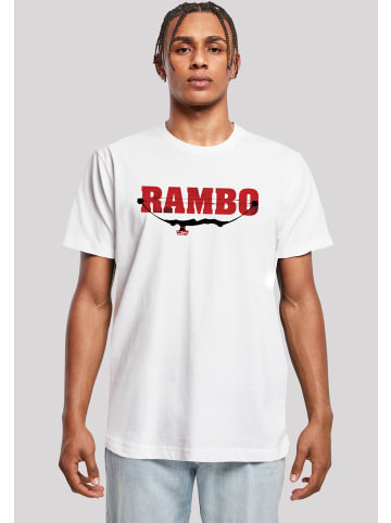 F4NT4STIC T-Shirt Rambo Logo Compound Bow in weiß