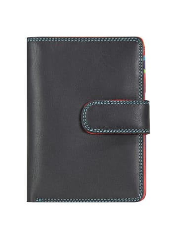 MYWALIT Medium Snap Wallet Geldbörse Leder 13 cm in black-pace