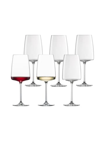 6er Set Weingläser Vivid Senses in Transparent 660 ml