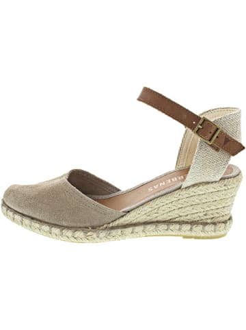 Verbenas Malena Serraje Sling Sandalette  Beige
