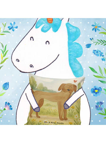 Mr. & Mrs. Panda Dekokissen Hund Dogge Design ohne Spruch in Weiß