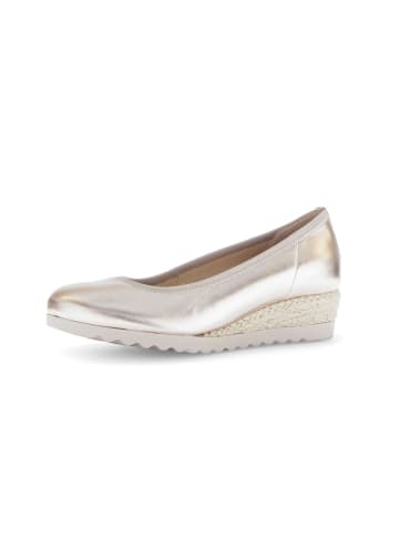 Gabor Keilpumps in gold