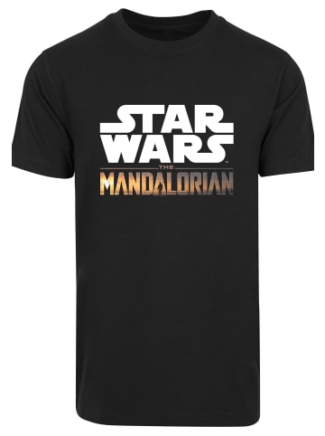 F4NT4STIC T-Shirt Star Wars The Mandalorian Logo in schwarz