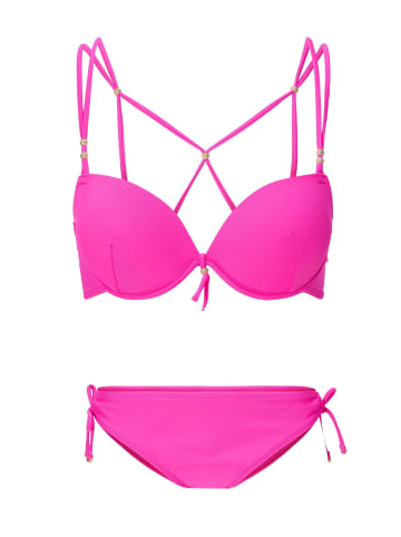 Linga Dore Linga Dore Halterneck bikiniset in Hot pink